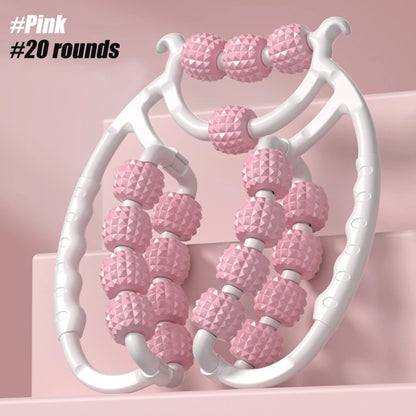 Newest 20 Wheel Annular Leg Clamp Massager Anti-Cellulite Massager Body Slimming Roller Massage for Body Massager Relax