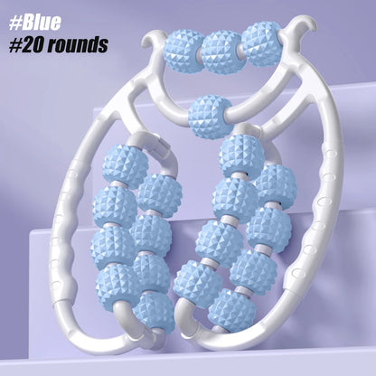 Newest 20 Wheel Annular Leg Clamp Massager Anti-Cellulite Massager Body Slimming Roller Massage for Body Massager Relax