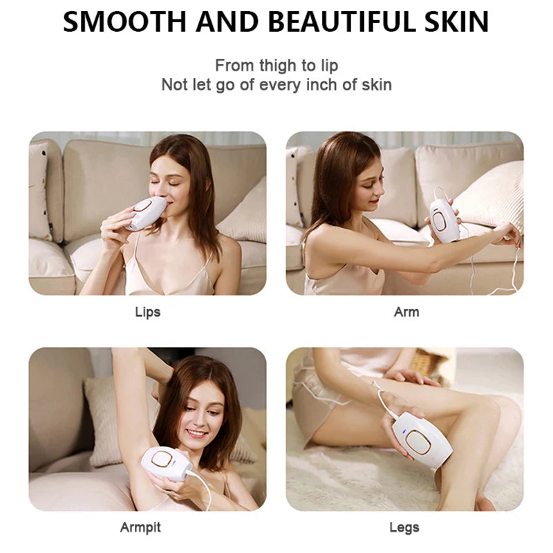 Ipl Hair Removal Laser Epilator 999900 Fast Flash Hair Remover Painless Permanent Photoepilator Whole Body Treament for Women
