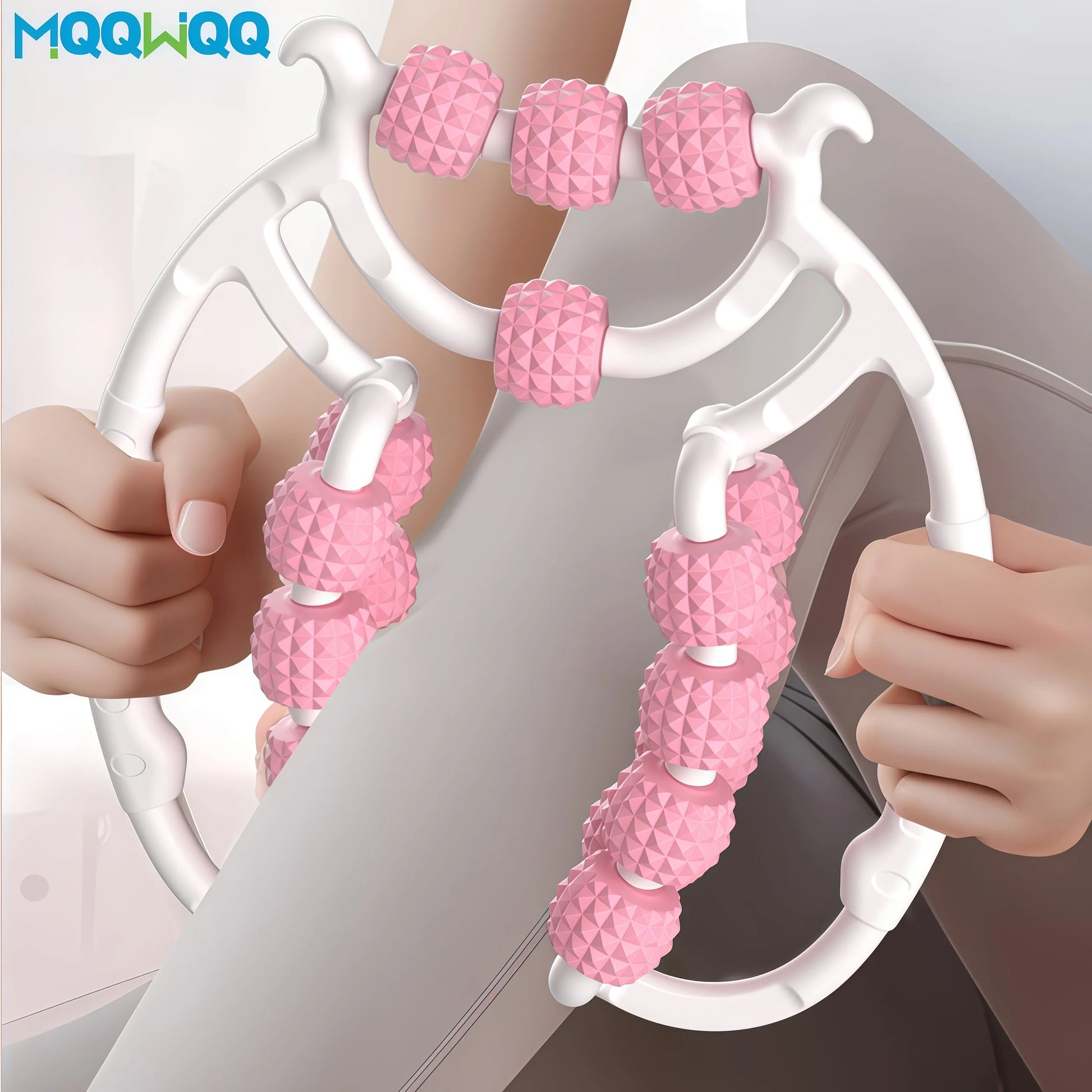 Newest 20 Wheel Annular Leg Clamp Massager Anti-Cellulite Massager Body Slimming Roller Massage for Body Massager Relax