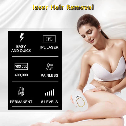 Ipl Hair Removal Laser Epilator 999900 Fast Flash Hair Remover Painless Permanent Photoepilator Whole Body Treament for Women