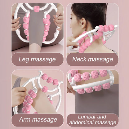 Newest 20 Wheel Annular Leg Clamp Massager Anti-Cellulite Massager Body Slimming Roller Massage for Body Massager Relax
